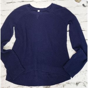 Aeropostale Navy Blue Hi Lo Sweater Sz Md